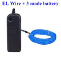 Flexible neon light el wire set for car and bedroom decor
