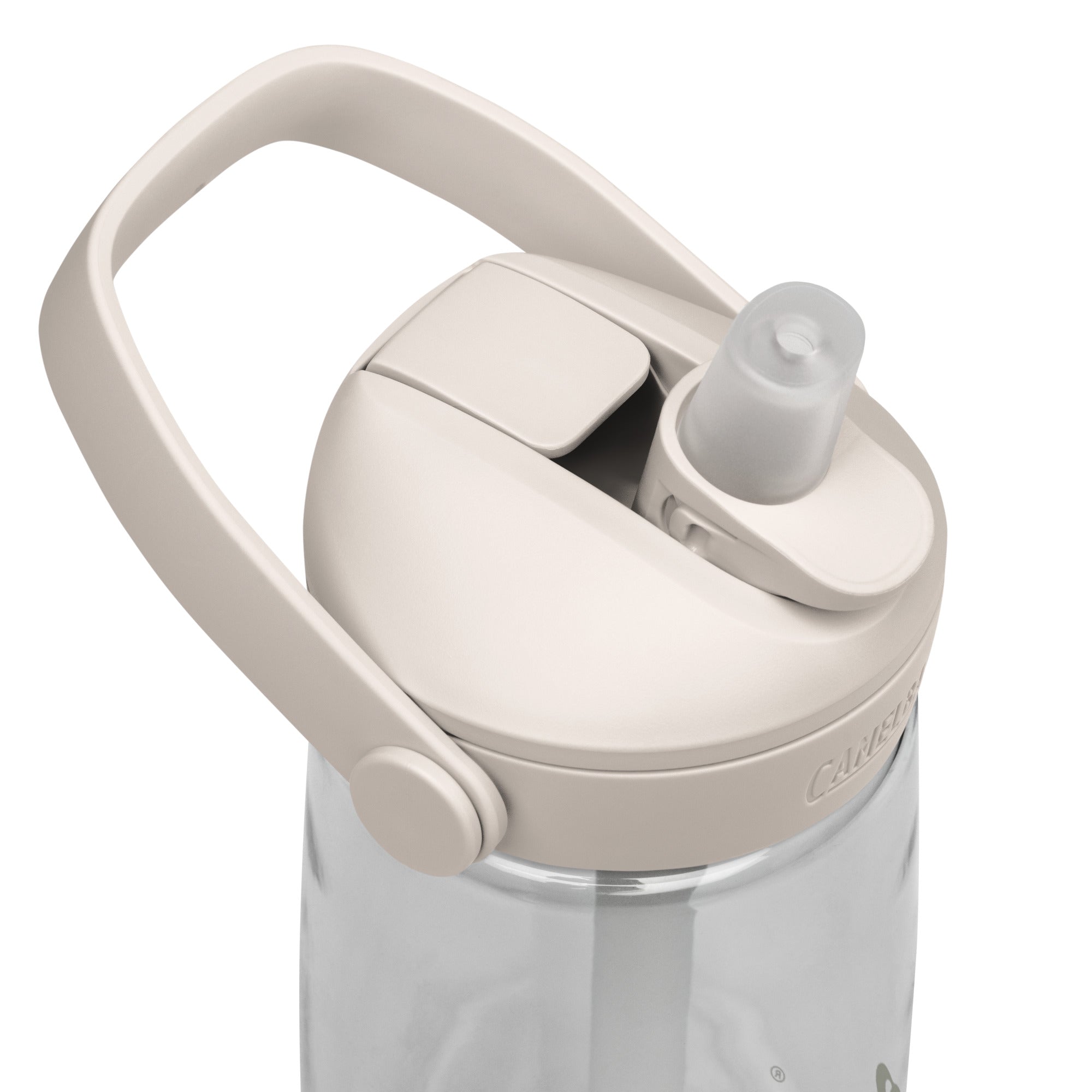 Flip straw water bottle