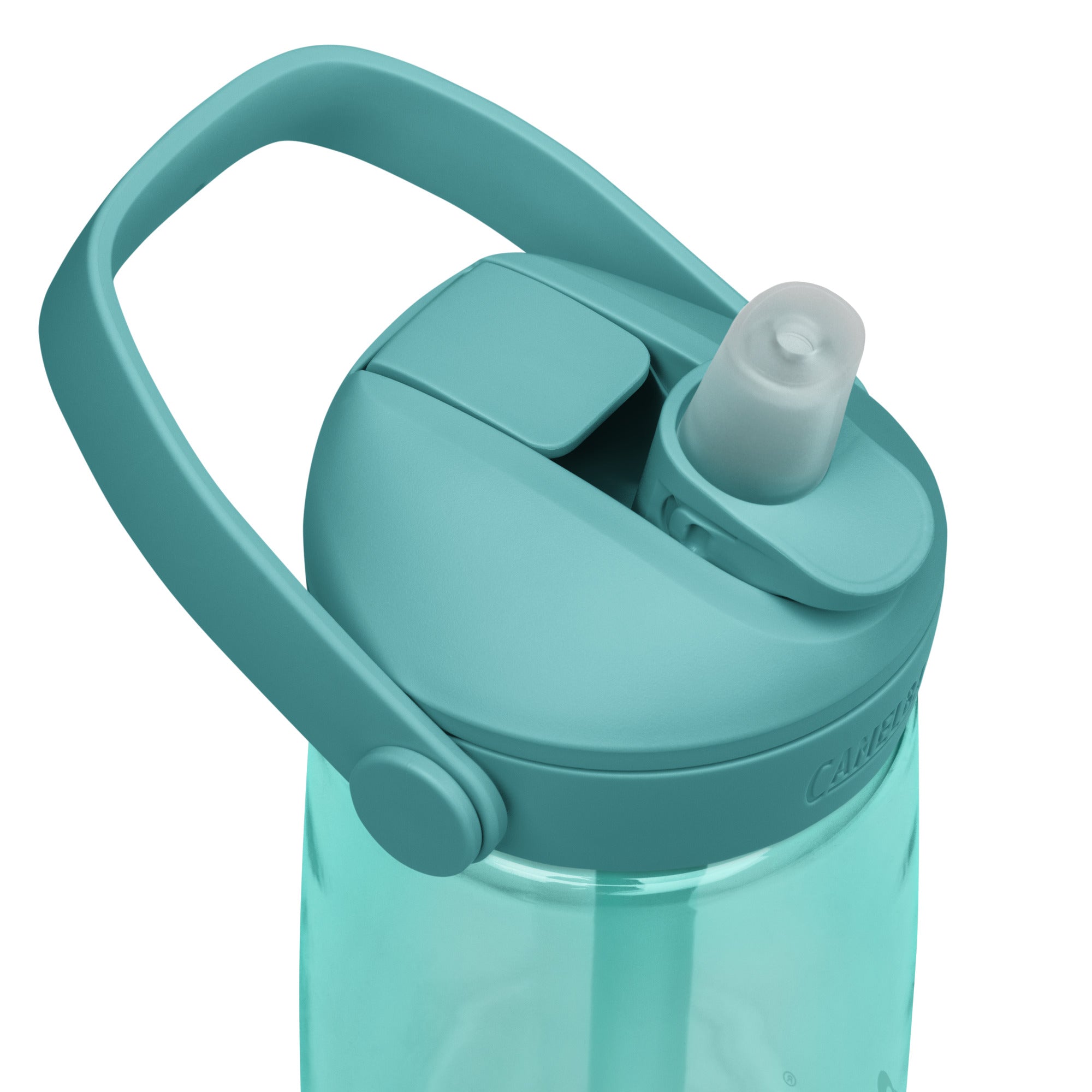 Flip straw water bottle