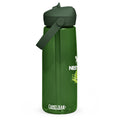 Flip straw water bottle