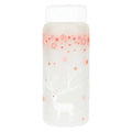 Floral and elk frosted glass water bottle set – kitchen drinkware