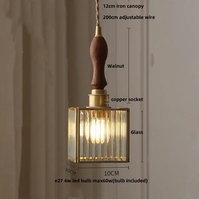 Floral red and amber glass pendant lamp dining room hanging light