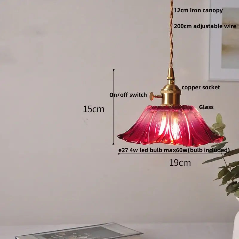 Fluted clear glass pendant light with brass finish – kitchen dining
