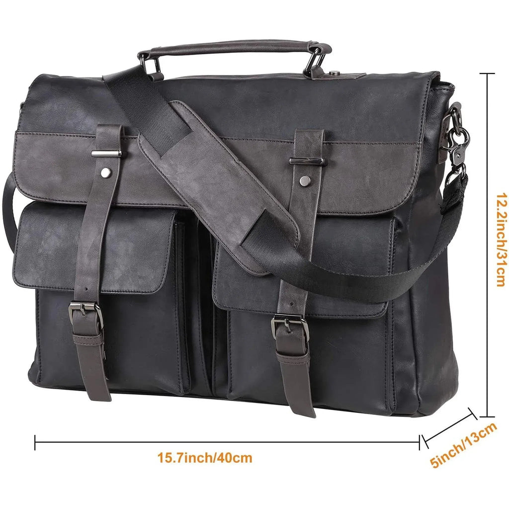 Men's Leather Messenger Bag – Professional Utility Carry