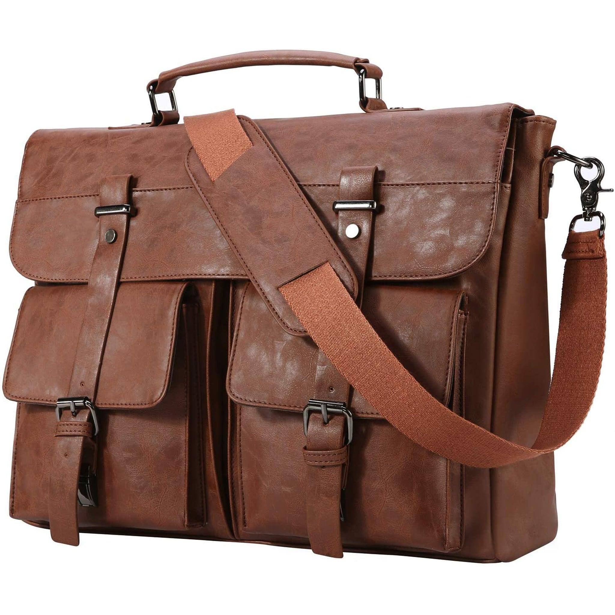 Men's Leather Messenger Bag – Professional Utility Carry