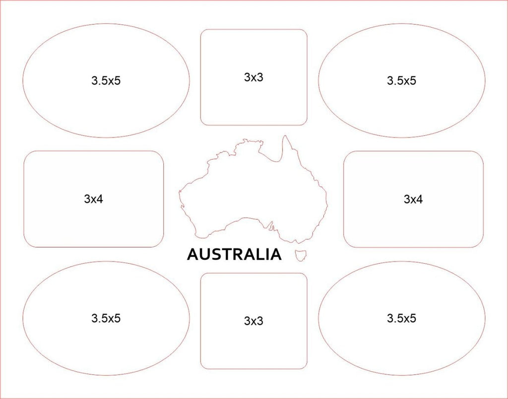 France Picture Frame - 11x14 Frame Hold 8x10 Photo or 8 Photos of Various Size