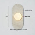 French luxury black & white marble led wall light bedroom sconce