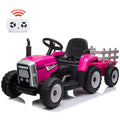 Fun and Functional 12V Kids Ride On Tractor with Trailer and Remote Control