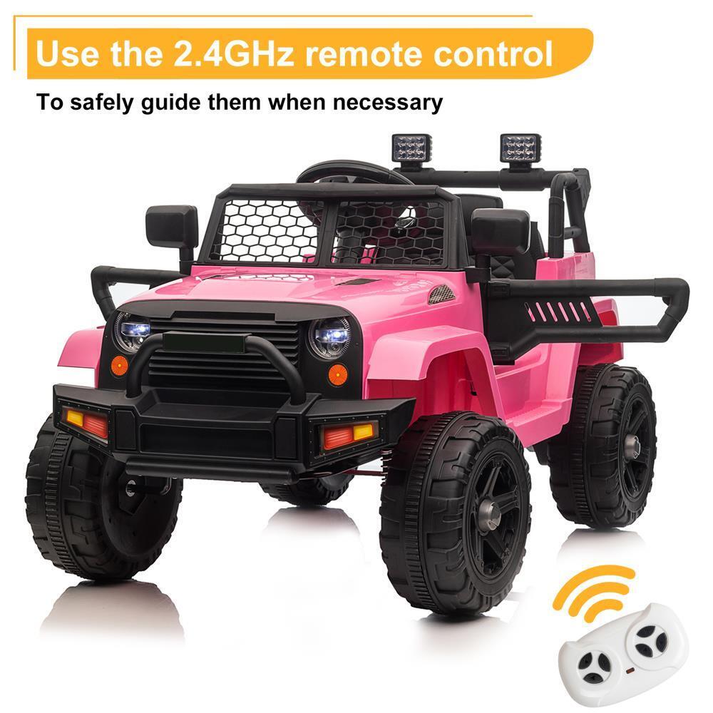 Fun and Safe Kids Ride-On Car with Music, Lights, and Remote Control