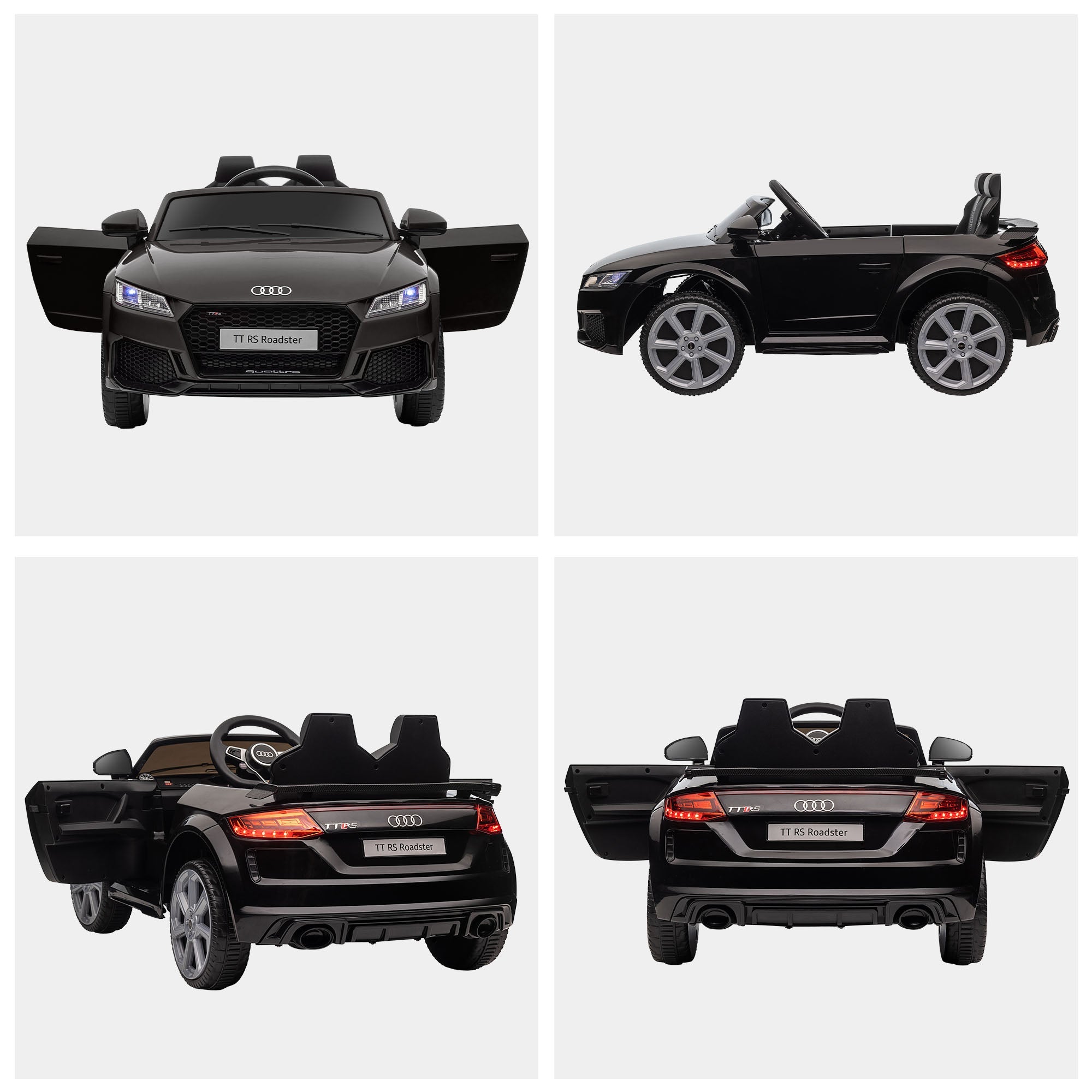 6V Audi TT RS Kid Electric Sports Car with Remote Control Ride-On