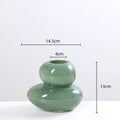 Geometric amber glass stackable terrarium living room home decor