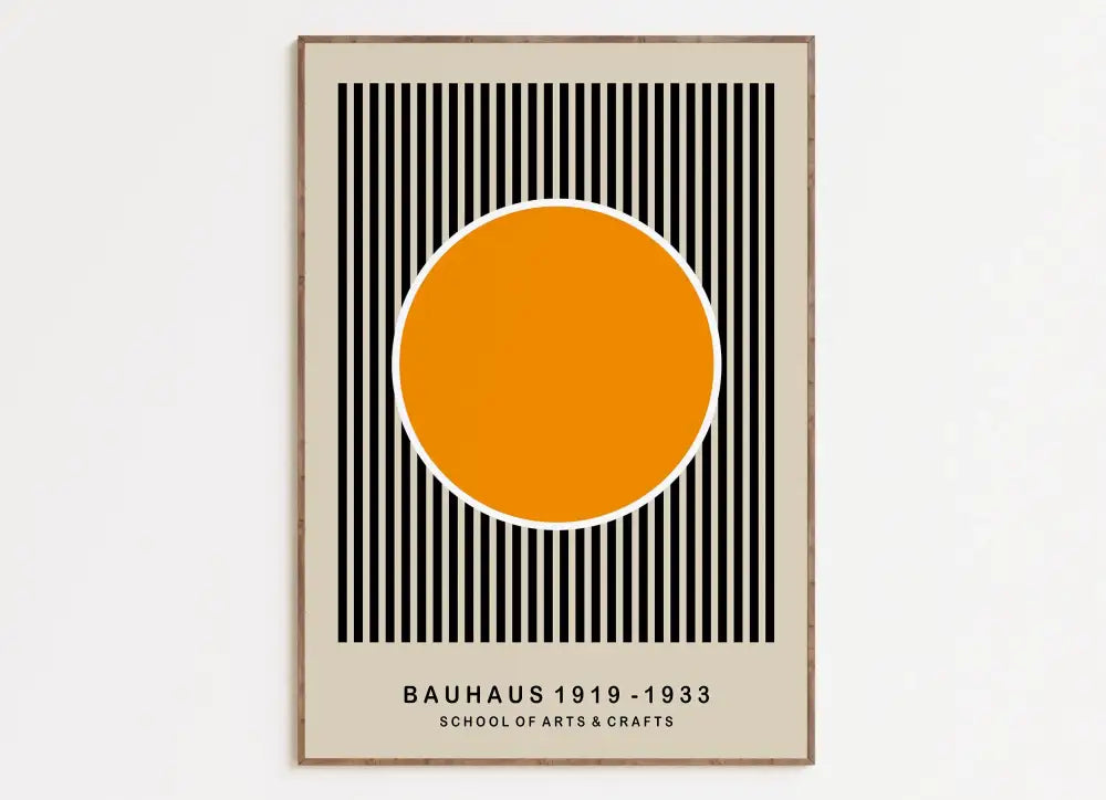 Bauhaus geometric canvas prints living room abstract wall art