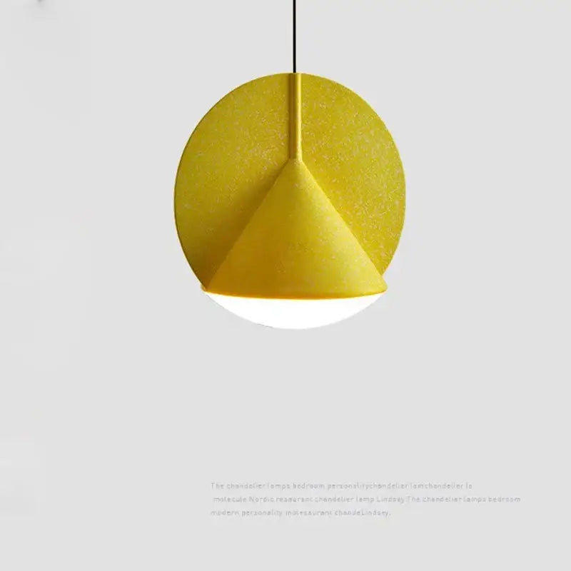 Geometric matte copper & charcoal gray pendant lamp kitchen decor