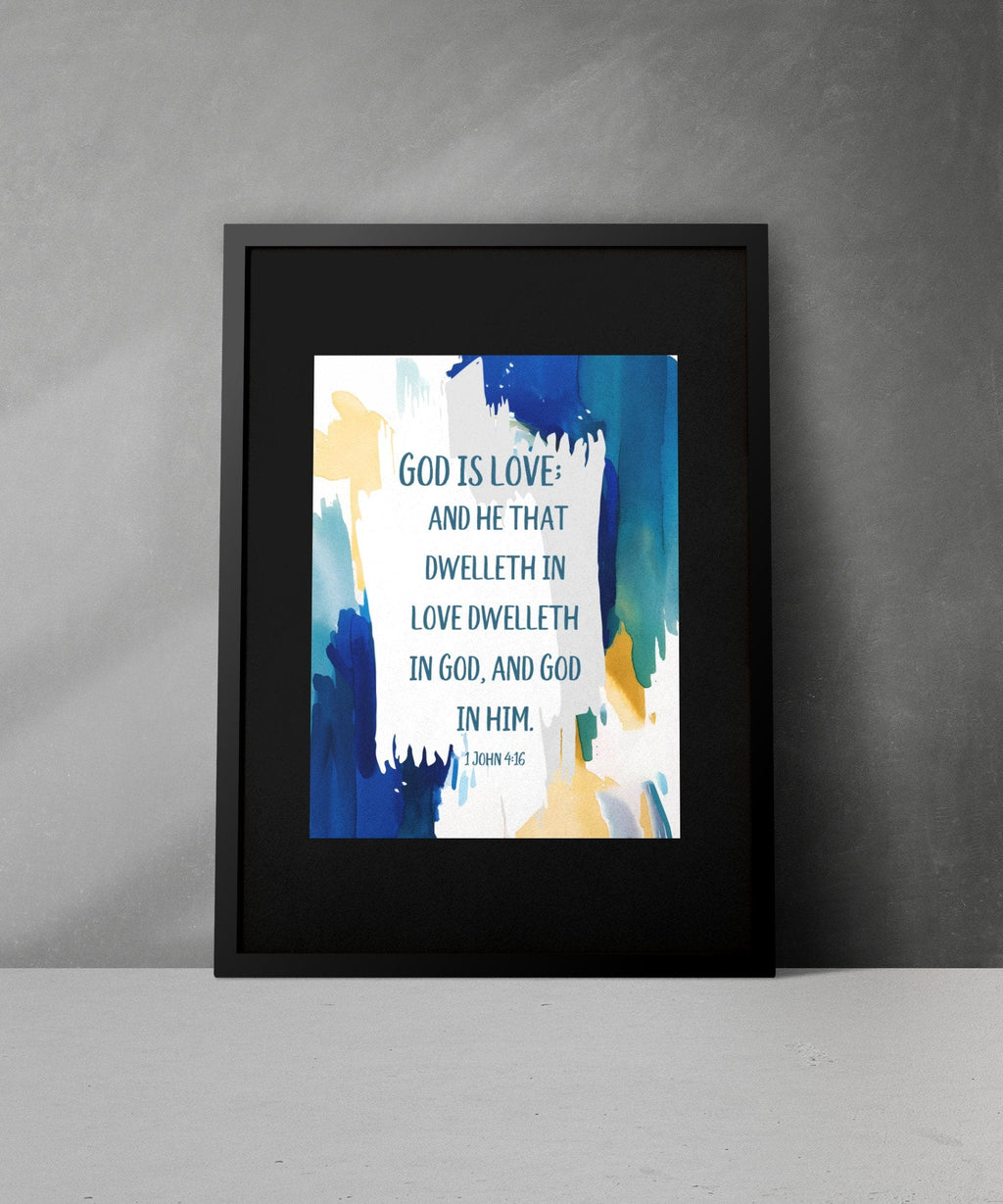 Wall Decor - Giclee Poster Art Print - God is Love