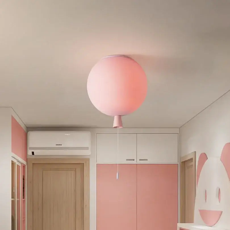 Glossy colorful balloon ceiling lamp for kids bedroom