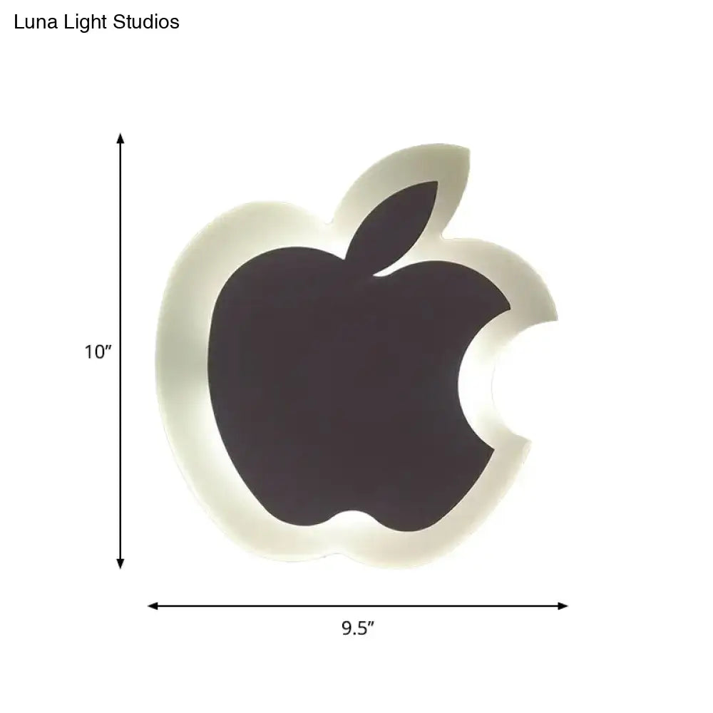 Gold & brown crescent led wall light – children’s bedroom sconce