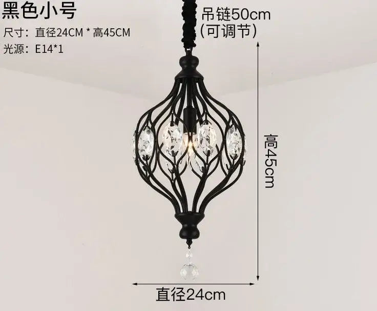 Gold decorbites art design crystal pendant lights kitchen chandelier