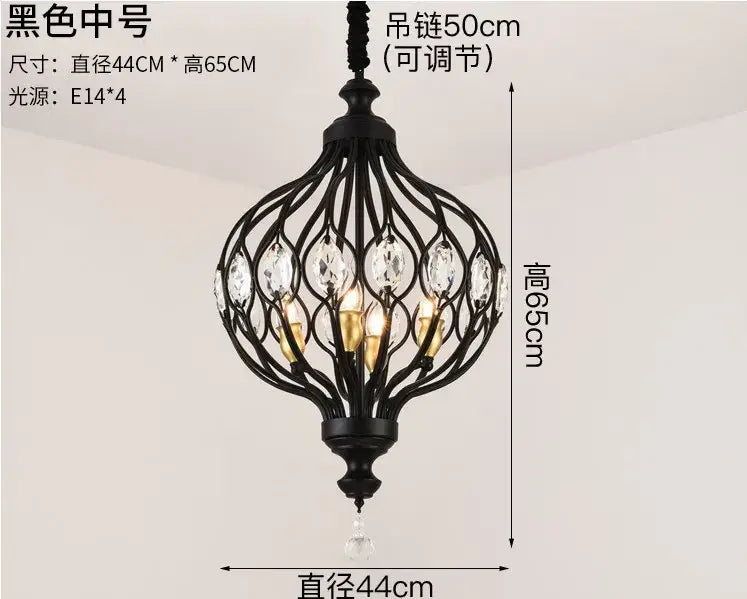 Gold decorbites art design crystal pendant lights kitchen chandelier