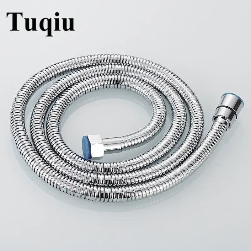 Gold flexible stainless steel shower hose bathroom brass fittings
