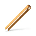 Gold metallic bamboo toaster tongs kitchen bread tools