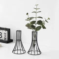 Modern gold vase with eucalyptus branches desk decoration office