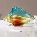 Gradient conch glass key tray living room shell handicrafts container