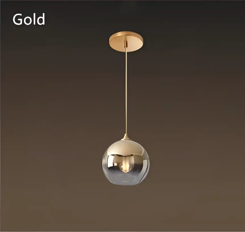 Gradient glass ball chandelier set for dining room