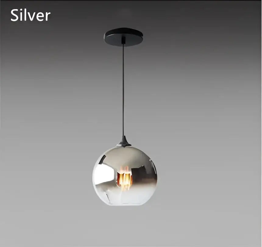 Gradient glass ball chandelier set for dining room