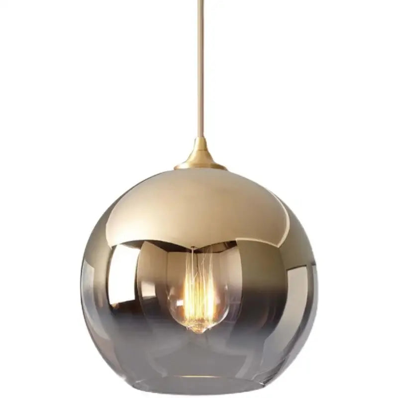 Gradient glass ball chandelier set for dining room