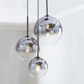 Gradient glass ball chandelier set for dining room