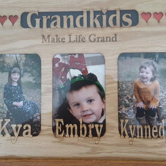 Grandkids Name Picture Frame 11"x14"