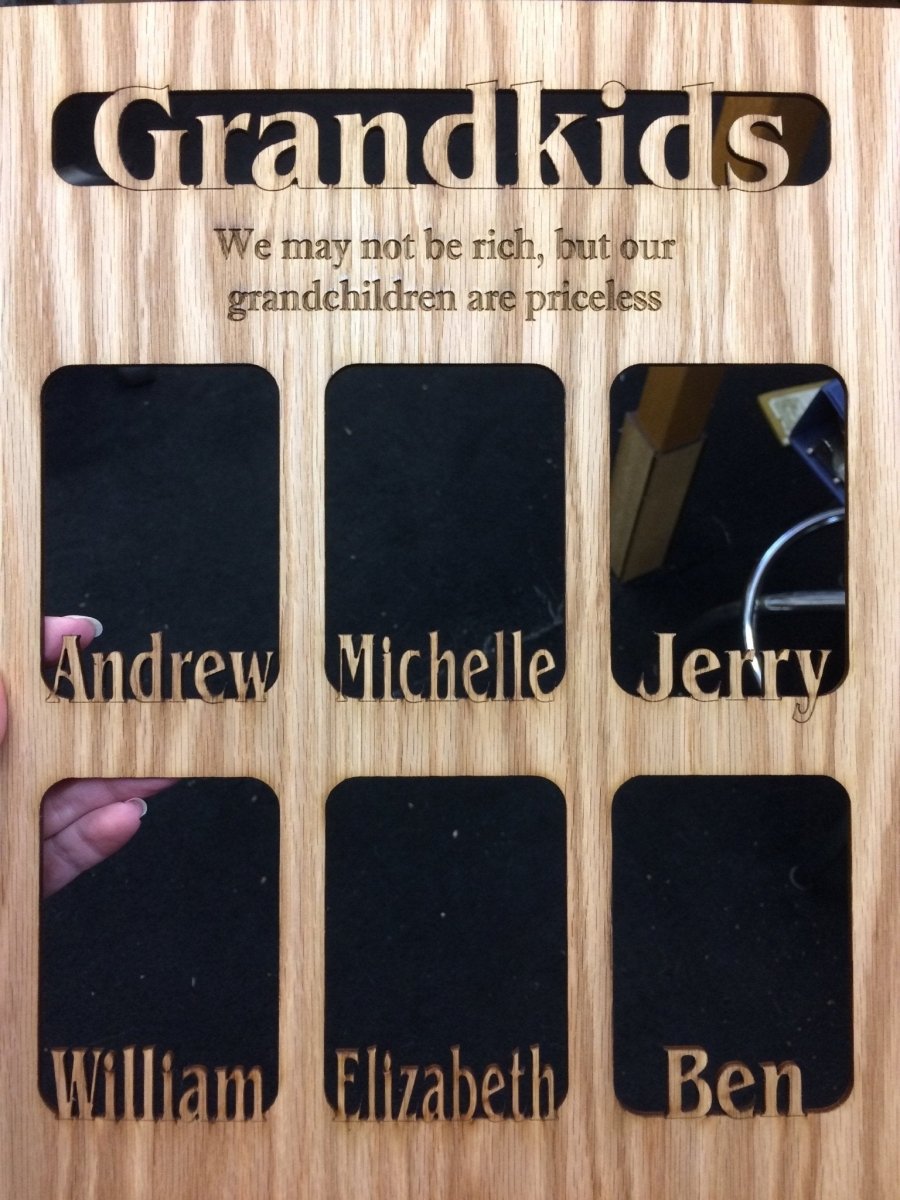 Grandkids Name Picture Frame 16"x20"