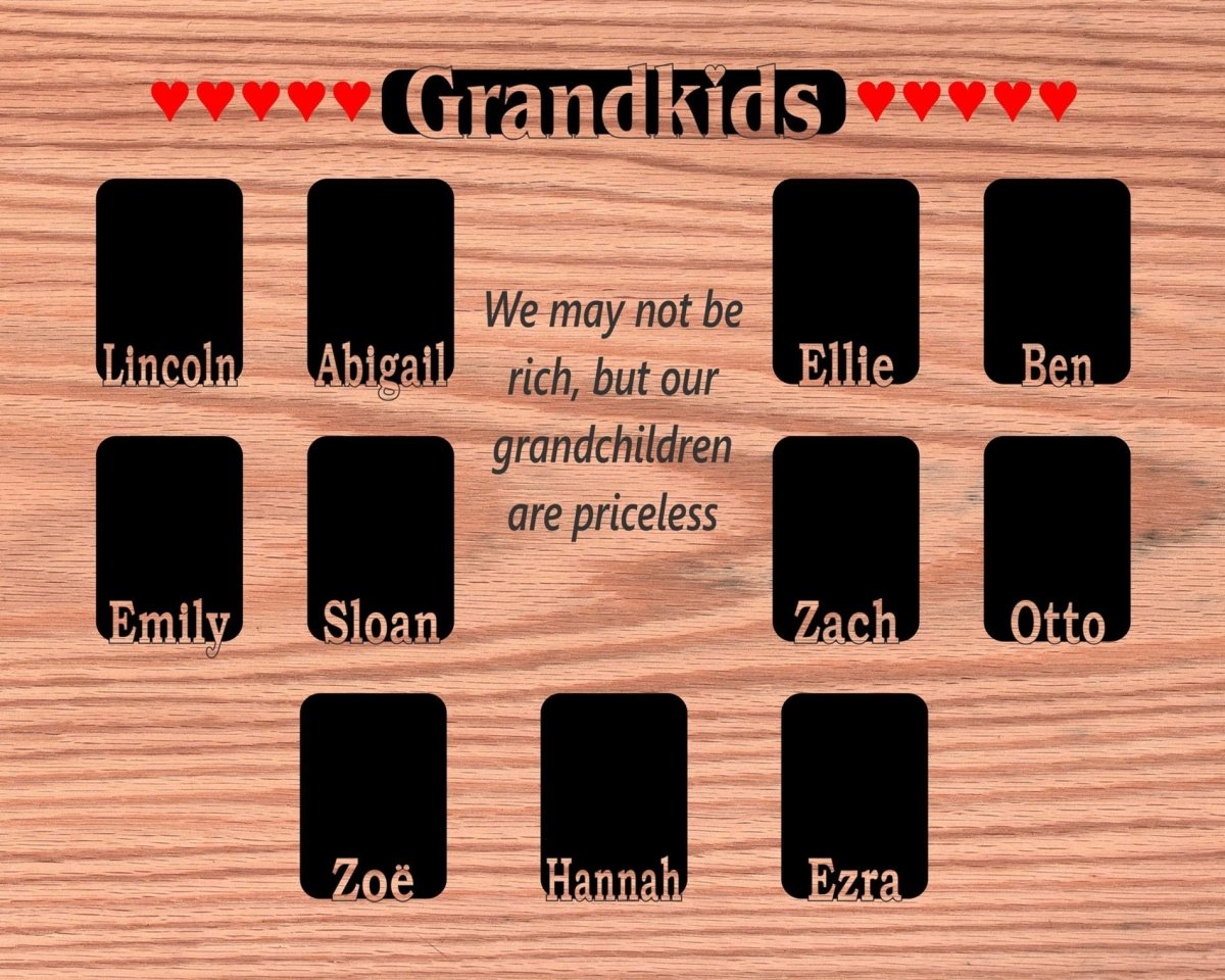 Grandkids Name Picture Frame 16"x20"