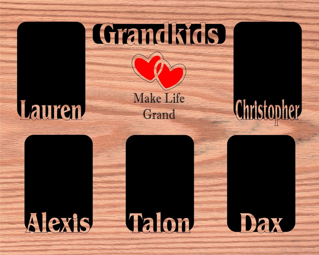 Grandkids Name Picture Frame 18x24