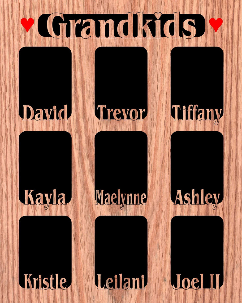 Grandkids Name Picture Frame 18x24