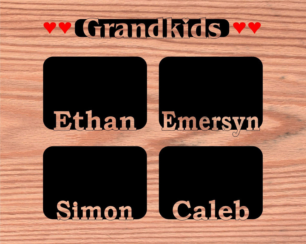 Grandkids Name Picture Frame 18x24