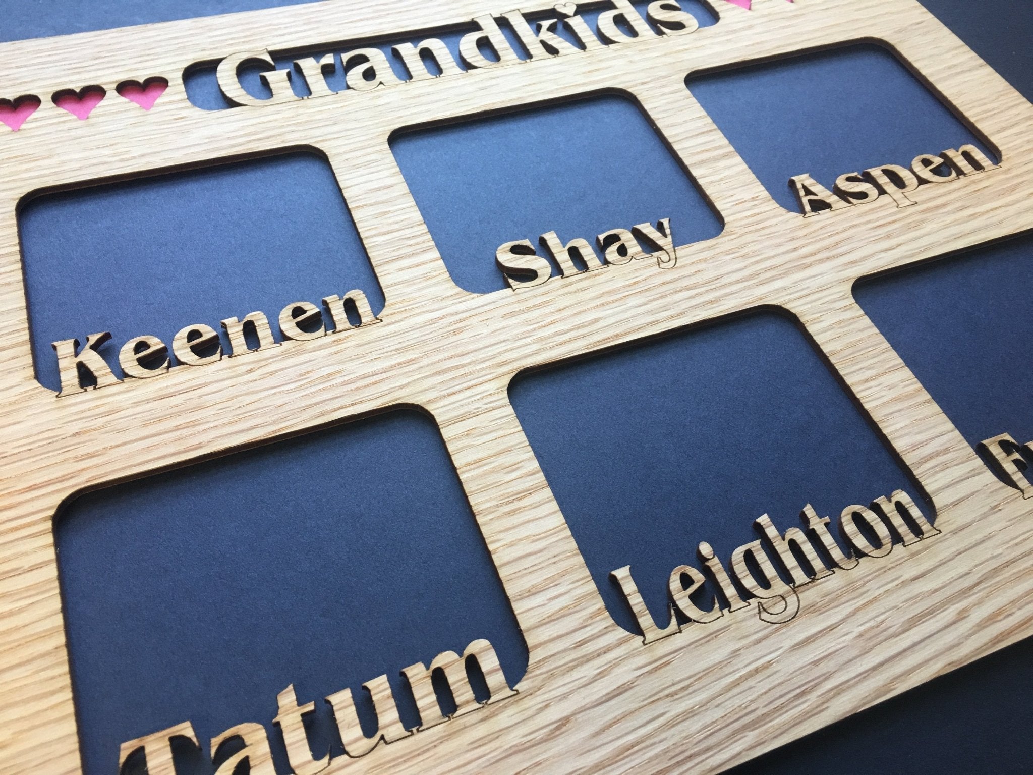 Grandkids Name Picture Frame 18x24