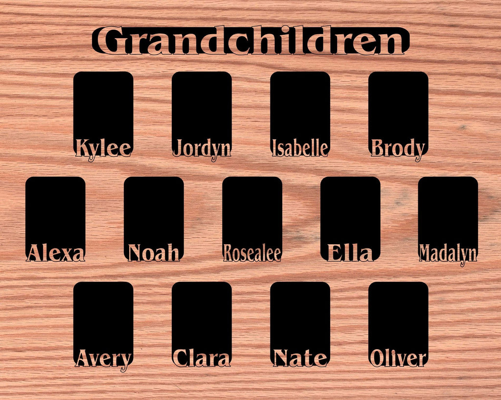 Grandkids Name Picture Frame 18x24