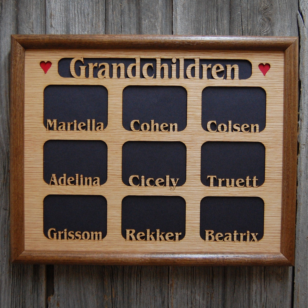 Grandkids Name Picture Frame 18x24