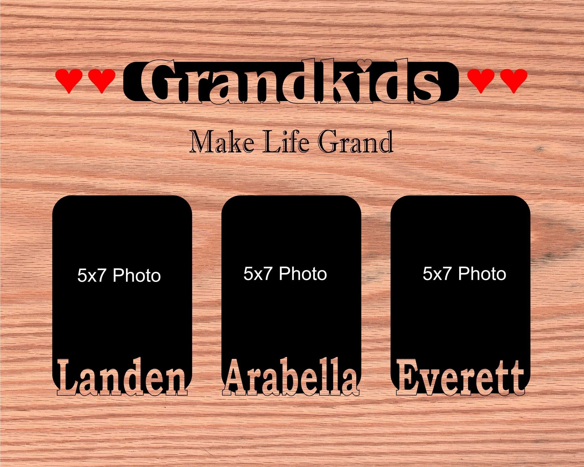 Grandkids Name Picture Frame 18x24