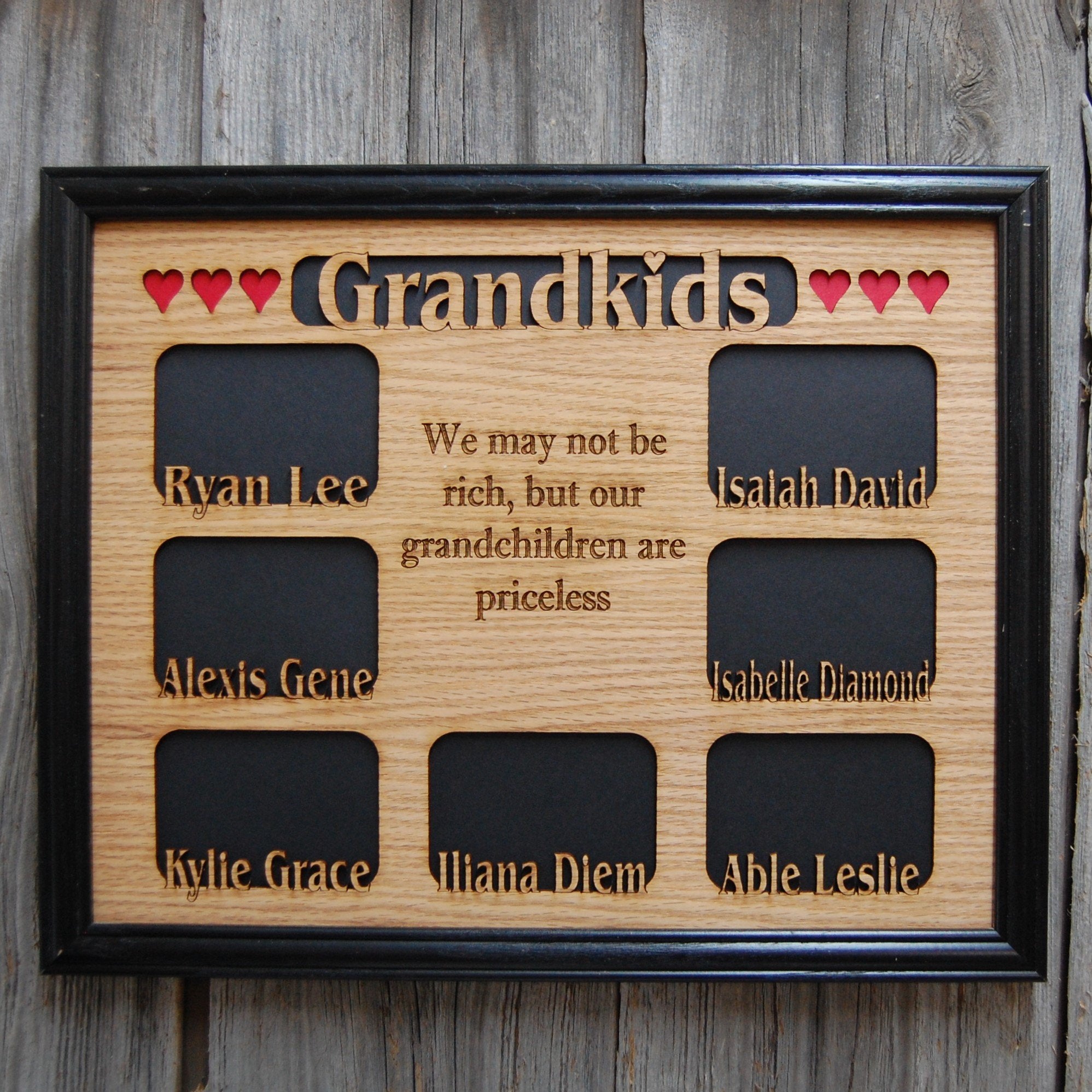 Grandkids Name Picture Frame 18x24