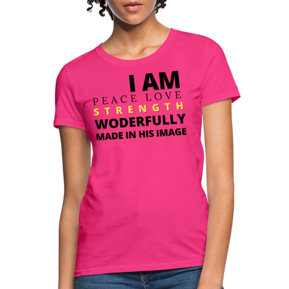 Graphic T-shirt - i am Peace Love Strength and Wonderfully Made Tee