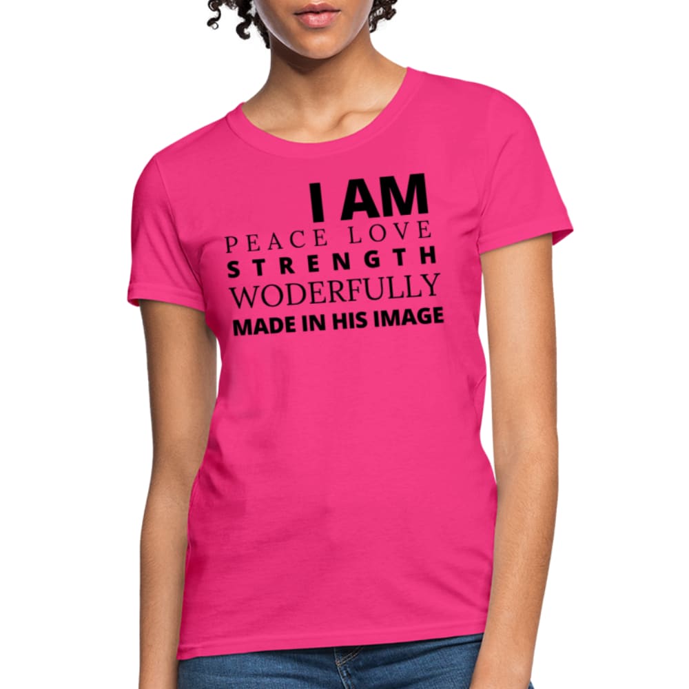 Graphic T-shirt - i am Peace Love Strength and Wonderfully Made Tee