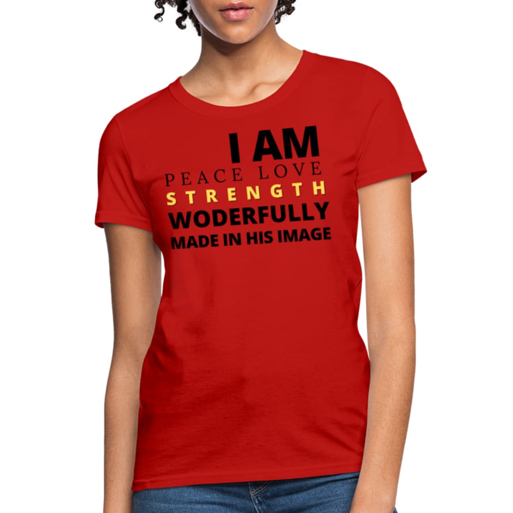 Graphic T-shirt - i am Peace Love Strength and Wonderfully Made Tee