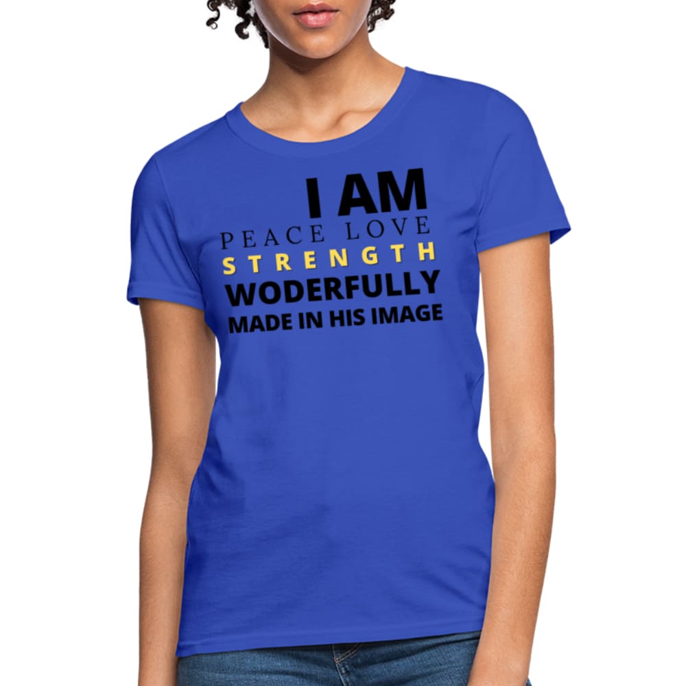 Graphic T-shirt - i am Peace Love Strength and Wonderfully Made Tee
