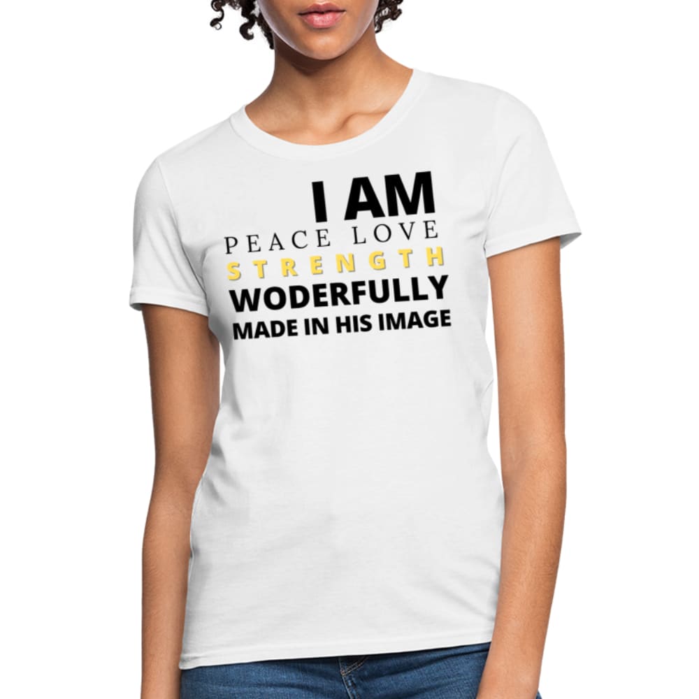Graphic T-shirt - i am Peace Love Strength and Wonderfully Made Tee