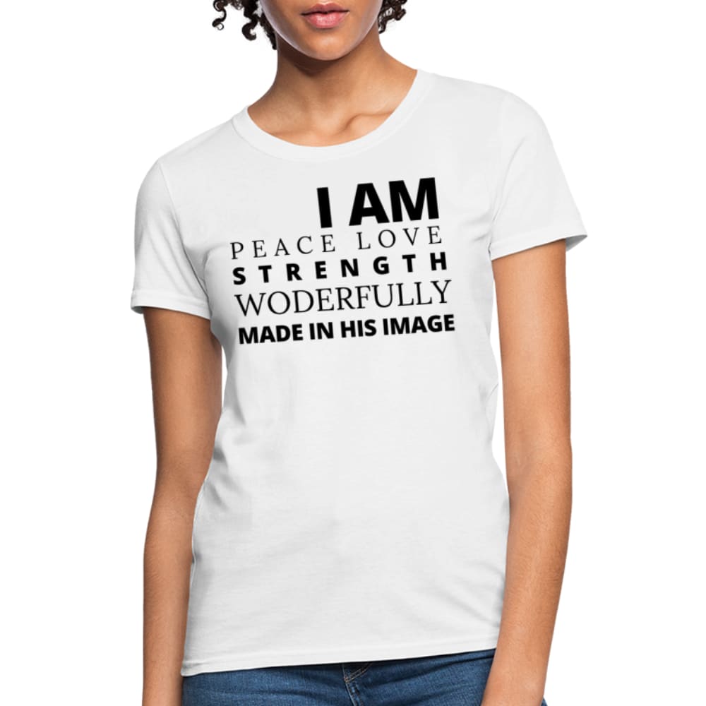 Graphic T-shirt - i am Peace Love Strength and Wonderfully Made Tee