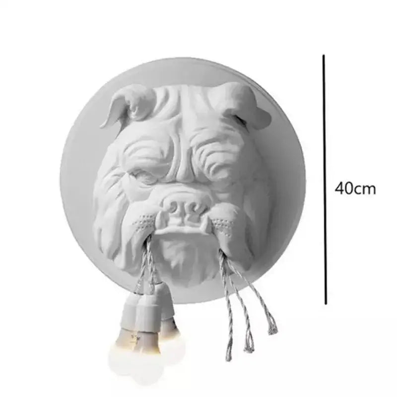 Gray decorbites bulldog led wall lamp for living room