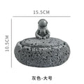 Gray volcanic stone cement astronaut ashtray for living room