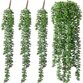 Green artificial fern vine hanging plant – living room decor